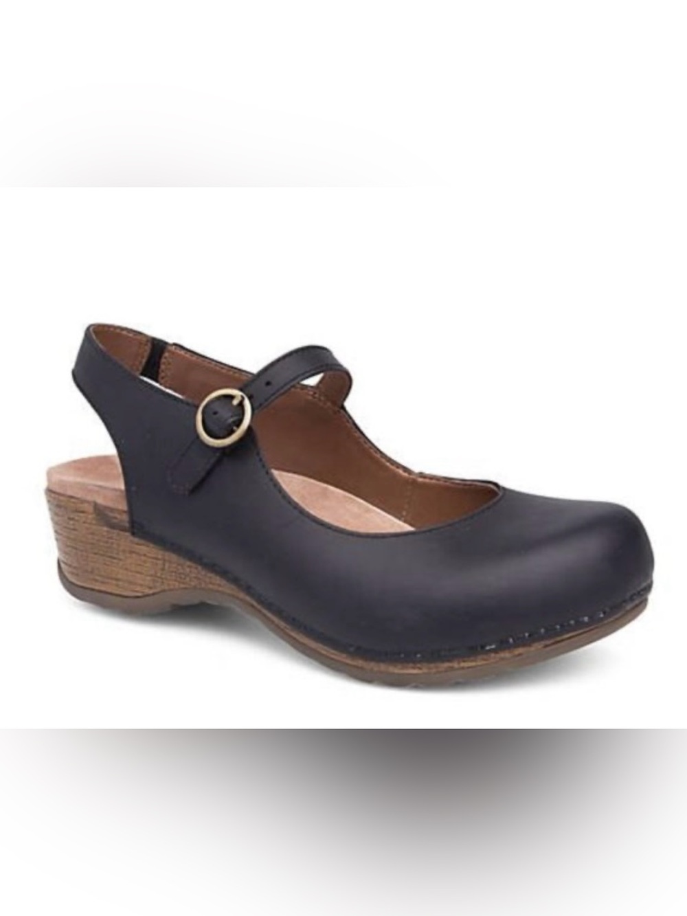Dansko Maureen Style Black Oiled Slingback Mary Jane’s Size 40 or US‎ 9.5